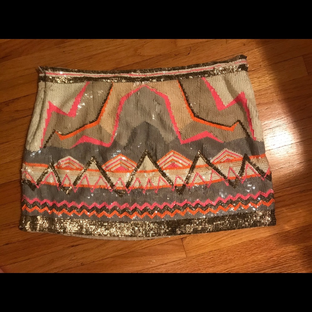 Chan Sequin Mini Skirt